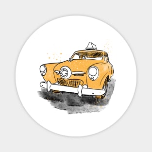 Yellow Classic Taxi Magnet